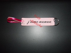 "J'aime maman" (rose)