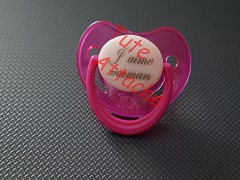 "J'aime maman" (rose)